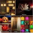 thumbnail image 3 of SONGAUN LED Puck Lights with Remote Control, Battery Operated Wireless Closet Light, Under Cabinet Lighting Stick on Tap Push Lights, Color Changing Under Counter Light for Kitchen, 6 Pack - Black, 3 of 6