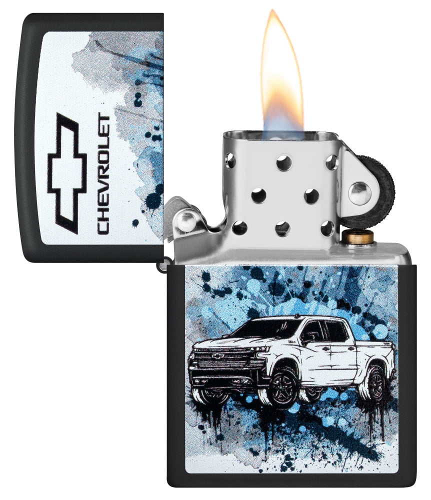 Pro-Cut ZIP-48756 2024 Zippo 218 Chevrolet Truck Lighter, Black Matte
