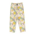 thumbnail image 4 of Xecao Lemon Leaves Women's Straight Lounge Pajama Pants: The Epitome of Relaxed Sleepwear, 4 of 9