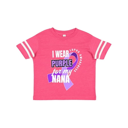 

Inktastic I Wear Purple for My Nana Lupus Awareness Gift Toddler Boy or Toddler Girl T-Shirt
