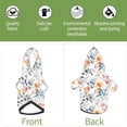 thumbnail image 5 of Bingfone Lilies Flowers Dog Clothes Hoodie, Pet Winter Coat,Puppy Sweatshirts for Small Dogs Boy Girl,Suitable for All Breeds-Medium, 5 of 6