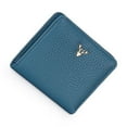 thumbnail image 1 of Cartera corta Sonducket para mujer con ciervos de Navidad Lago azul, 1 of 6