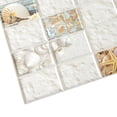 thumbnail image 4 of AG Trade Dundee Deco Shells Starfish Mosaic PVC 3D Wall Panels, Decorative Wall Paneling 25.6 sq ft; 38" x 19", Pack of 5, 4 of 4