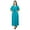 Teal, variant on Bimba Women Long Solid Kaftan Soft Cotton Beach Cover Up Caftan Maxi