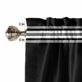 thumbnail image 5 of Black Striped Kitchen Valances for Windows 42x18 Inch Kitchen Curtains Valances Rod Pocket Farmhouse Black White Stripes Bathroom Window Valances for Window Treatment Decor, 5 of 6
