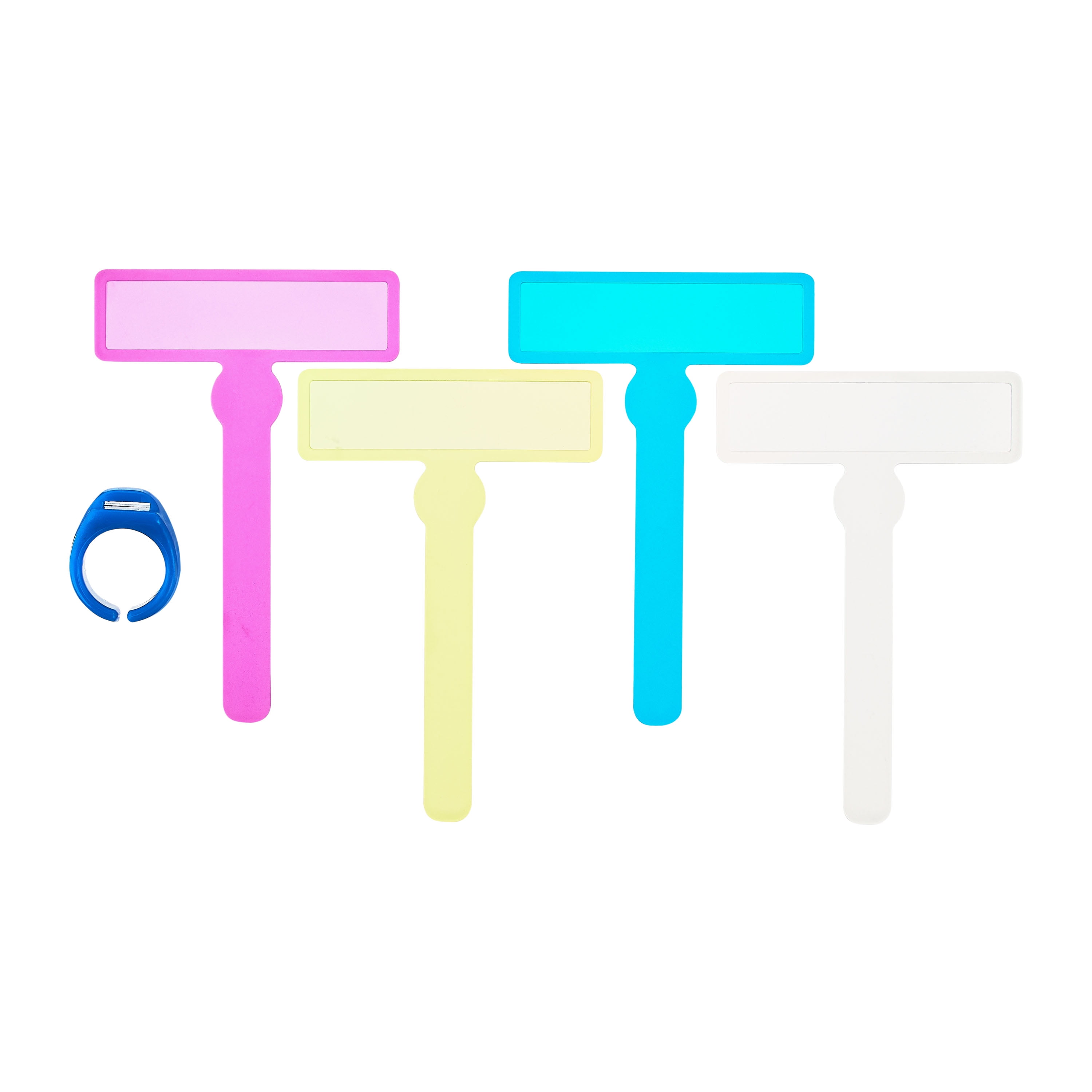 Pen+Gear Finger Reading Highlighter Adaptive Set - 5 Pieces with Interchangeable Wands and Ring