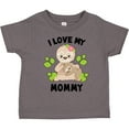 thumbnail image 3 of Inktastic Cute Sloth I Love My Mommy with Green Leaves Boys or Girls Toddler T-Shirt, 3 of 5