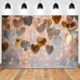 thumbnail image 5 of Telones de fondo europeos y americanos de 210 x 150 cm con diseño de globos de moda, pancartas de corazón rosa y rosa, para fotografía, G, 5 of 8