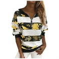 thumbnail image 1 of Lolmot Manches Longues Col Rond Fermeture Éclair Impression Sweat-Shirt Tops, 1 of 1
