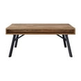 thumbnail image 6 of Auston Rustic Brown Engineered Wood Grain Finish Coffee Table, 6 of 12