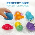 thumbnail image 6 of BenBen 6Pcs Color Changing Bath Toys for Toddler, No Hole Mold Free Ocean Animal Baby Bathtub Toys, 6 of 7