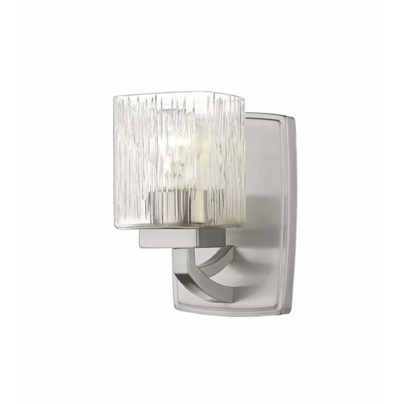 1 Light Wall Sconce in Metropolitan Style 5 inches Wide By 8.25 inches High-Brushed Nickel Finish Bailey Street Home 372-Bel-2958983