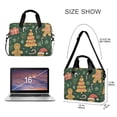 thumbnail image 3 of FORMRS 16" Laptop Bag Carrying Sleeve Case with Handle Travel Shoulder Briefcase, Beige Christmas Gingerbread, 3 of 8