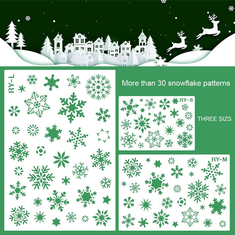 D-GROEE 3Pack Christmas Snowflake Stencil Template - Snowflake Stencils for Painting Reusable Winter Holiday Stencils Crafts Plastic Xmas Snow Flake DIY Decoration for Window Glass Wall Door - Walmart.com d-groee-3pack-christmas-snowflake-stencil-template-snowflake-stencils-for-painting-reusable-winter-holiday-stencils-crafts-plastic-xmas-snow-flake-diy-decoration-for-window-glass-wall-door-walmart-com