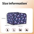 thumbnail image 4 of KLL Blue Skull Crystal Print 4 Slice Toaster Dust Covers Kitchen Small Appliance Cover with 2 Pockets,Can hold Jam Spreader Knife & Toaster Tongs (12.4 x 10.6 x 8.2), 4 of 6