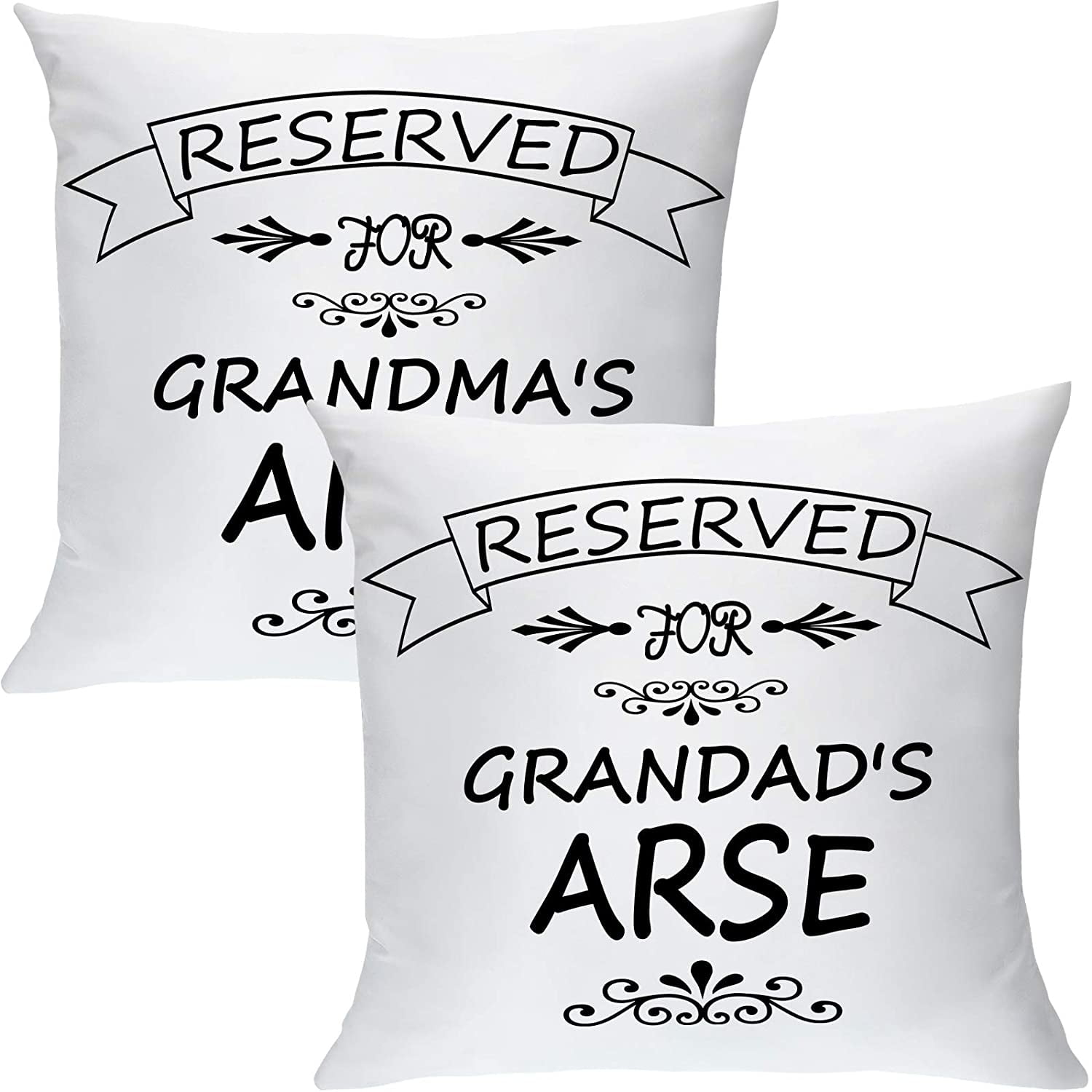 Reserved For Grandad's Arse Funny Cushion Cover 
