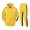 Yellow, variant on Turilly Mens Outfits 2 Piece Side Stripe Hoodie and Joggers Set Color Block Pullover with Contrast Tape Detail Tracksuit