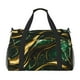 thumbnail image 1 of Fotbe Green Marble Bolsa de Viaje con Estampado, Bolsa de Fin de Semana para Mujer con Compartimento para Zapatos, Bolsa de Gimnasio con Bolsillo Húmedo, 1 of 7