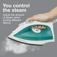 thumbnail image 4 of Proctor Silex Clothing Iron, Steam Iron for Clothes with Nonstick Soleplate, White, 4 of 8