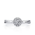 thumbnail image 2 of Enthralling Halo Diamond Wedding Ring 0.33 Carat Round Cut Diamond on White Gold, 2 of 3