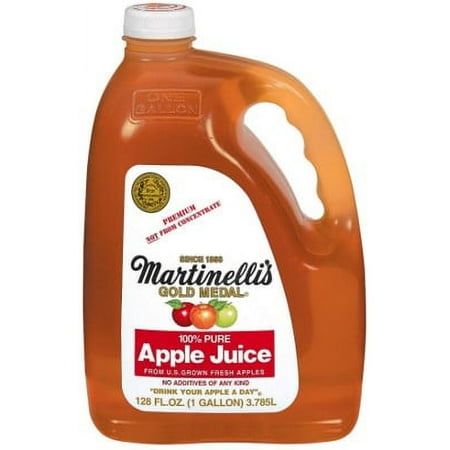 Martinelli's Gold Medal Apple Juice with 100% Pure Apple Juice, 128 fl oz, 1 Gallon