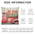 thumbnail image 5 of JEUXUS Tulip Pillow Covers Spring Summer Throw Pillow Covers Pink Flower Pillow Covers Cushion Covers Square Pillow Cases for Couch Sofa Patio Outdoor Home Decorations, 5 of 5