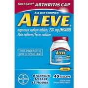 Aleve Gelcaps Easy Open Arthritis Cap - 40 ct - CASE OF 36