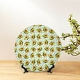 thumbnail image 6 of Wukai Avocado Doing Sport Print Decorative Plate for Display,Bone China Decorative Plate, Ceramic Dinner Plate with Stand, Vertical Ceramic Plate-10in, 6 of 6