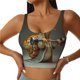 thumbnail image 1 of Fotbe Surreal Weightlifting Snail Sujetador Deportivo Largo sin Aros para Mujer con Almohadillas y Soporte Medio, Transpirable y Absorbente, Camiseta Tipo Chaleco o Tank Top-X-Large, 1 of 8