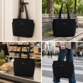 thumbnail image 1 of Bolso tote para mujer, multiusos, regalo, bolso de mano informal para el trabajo, playa, las y los viajes. Negro, 1 of 8