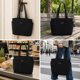 thumbnail image 1 of Bolso tote para mujer, multiusos, regalo, bolso de mano informal para el trabajo, playa, las y los viajes. Negro, 1 of 8