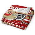 thumbnail image 6 of Custom San Francisco Blanket Personalized Throw Blankets Name Number Gifts for Men Women Boy Football Style Decor, 6 of 6