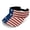 American Flag, variant on Hibiscus Sun Visor Hat for Women Men American Flag Adjustable Golf Visor Cap Lightweight Open Top Sun Visor