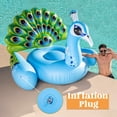 thumbnail image 3 of Flotador inflable para piscina JOYIN Peacock Blue para adultos y niños, 3 of 9