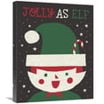 thumbnail image 1 of Global Gallery's 'Jolly Holiday Elf' By Michael Mullan Stretched Canvas Wall Art, 1 of 4