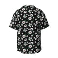 thumbnail image 2 of Wukai Daisies Flowers Men's Casual Short-Sleeve Button Down Shirt - Lightweight Summer Dress Shirt for Daily Wear-4X-Large, 2 of 7