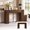 Walnut, variant on CHIC HOUSE 43" Fluted Console Table with Hidden Storage, Narrow Entryway Table Behind Couch, Farmhouse Wood Sofa Table with Adjustable Shelves for Living Room, Foyer, Walnut
