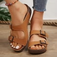 thumbnail image 5 of Women's Fashion Casual Spring New Beach Open Toe Thick Bottom Wedge Heels, 5 of 7