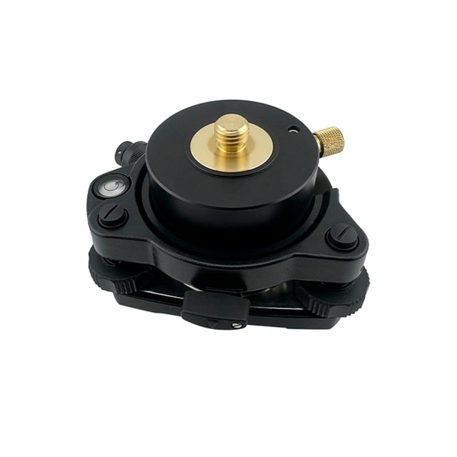 Adaptador Tribrach Negro con Plomada Óptica Giratoria de Mordazas con Tornillo de 5/8" X 11 para GPS/GNSS