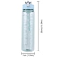 thumbnail image 2 of Botella de agua de 800 ml, a prueba de fugas, motivacional, deportiva (verde), 2 of 8