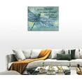 thumbnail image 3 of Dragonfly Wall Art Green Dragonfly Pictures Wall Decor Farmhouse Rustic Dragonfly Lotus Flower Canvas Painting Prints Modern Artwork Decoration for Bathroom Bedroom Living Room 16"x12", 3 of 6