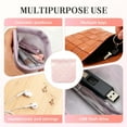 thumbnail image 6 of 5 Pcs Portable Snap Pouch, 2025 New Closure Organizer Makeup Bag, No Zipper Snap Closure Pouch, 6 of 7