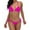 Hot Pink-02, variant on DISKEBUISS Women's Triangle Bikini Sets Drawstring Tie Two Piece Bathing Suit for Causal Beach & Pool Party