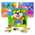 thumbnail image 3 of Kids Wooden Puzzle Toy Baby Cartoon Pattern Early Educational Toy, 3 of 8