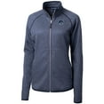 thumbnail image 2 of Women's Cutter & Buck Heather Navy New Hampshire Wildcats Mainsail Sweater-Knit Full-Zip Jacket, 2 of 3
