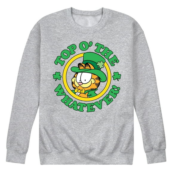 Garfield - Top O The Whatever  - Men's Crew Neck Fleece Pullover