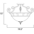 thumbnail image 2 of Maxim Lighting - Two Light Semi-Flush Mount - Semi-Flush Mount - Manor - Two, 2 of 2