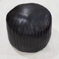 thumbnail image 3 of Goat Leather Handmade Eco-Friendly  Pouf,Recycled Cotton Filled, 3 of 18