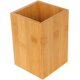 thumbnail image 1 of Organizador de cubiertos de bambú Soporte para palillos Vajilla Bote de secado Utensilios de cocina Cubo de almacenamiento - 9.5 x 8.5 x 12 cm JFHHH pequeña, 1 of 5