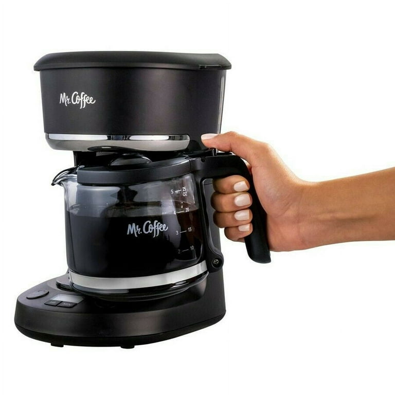 Mr. Coffee 5-Cup Programmable Coffee Maker, 25 oz. Mini Brew, Brew